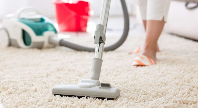 Carpet cleaning using the shampooing process